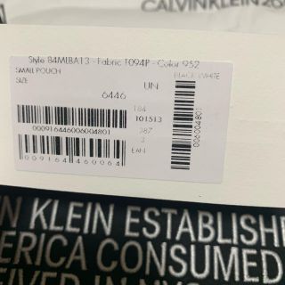 Calvin Klein - CALVIN KLEIN 205W39NYC スローガン クラッチバッグの