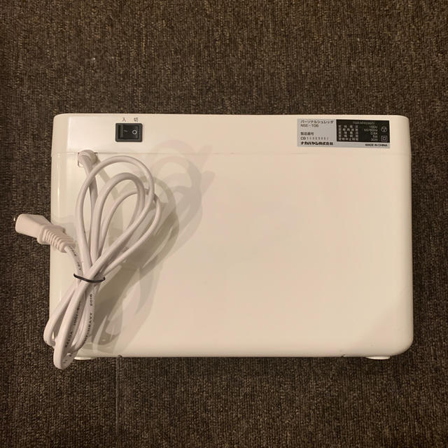 シュレッダー ナカバヤシ株 NSE-06 ナカバヤシ NSE-T06W パ-ソナルシュレッダT06 ホワイト 79382