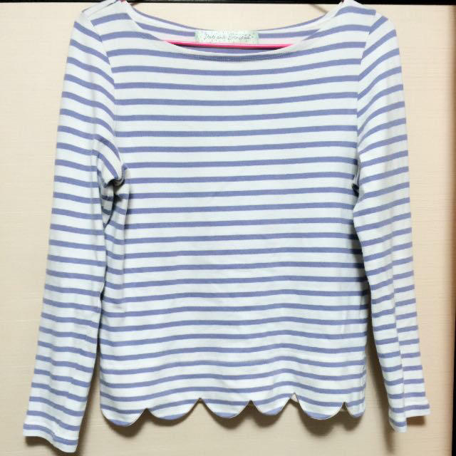 Dot&Stripes CHILDWOMAN(ドットアンドストライプスチャイルドウーマン)のスカラップトップス レディースのトップス(カットソー(長袖/七分))の商品写真