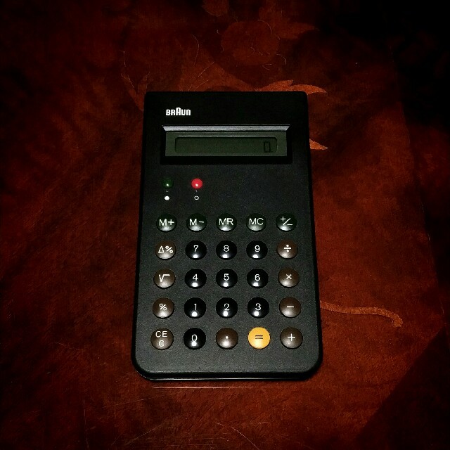 BRAUN Calculator BNE001 ブラック 電卓 カリキュレーター