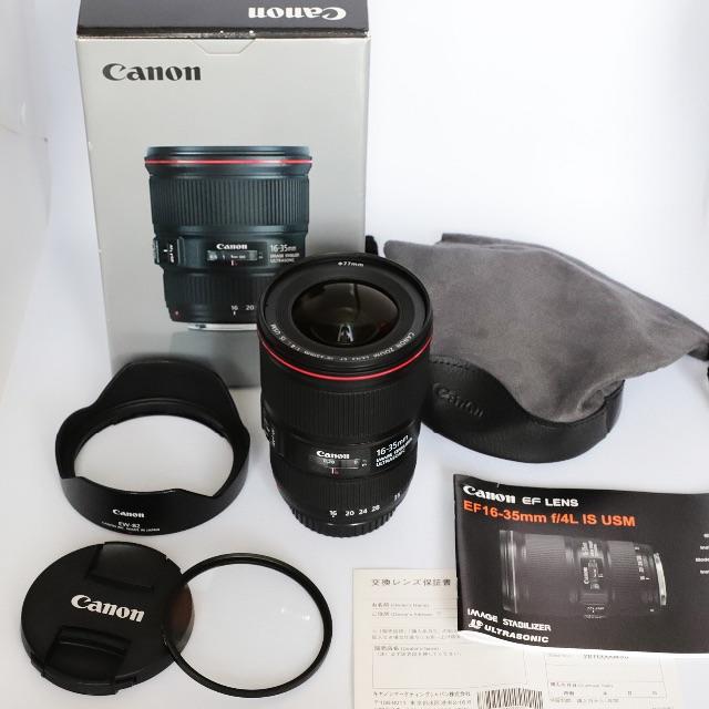 Canon(キヤノン)の美品 Canon EF16-35mm F4L IS USM スマホ/家電/カメラのカメラ(レンズ(ズーム))の商品写真