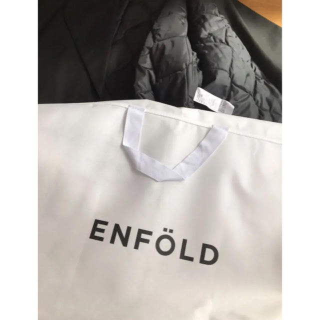 ENFOLD(エンフォルド)のenfold  エンフォルド ショートコート ジャケット 黒 ブラック レディースのジャケット/アウター(ノーカラージャケット)の商品写真