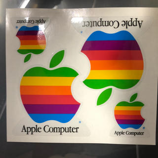 アップル(Apple)の【レア】旧Apple公式 レインボーステッカー(シール)