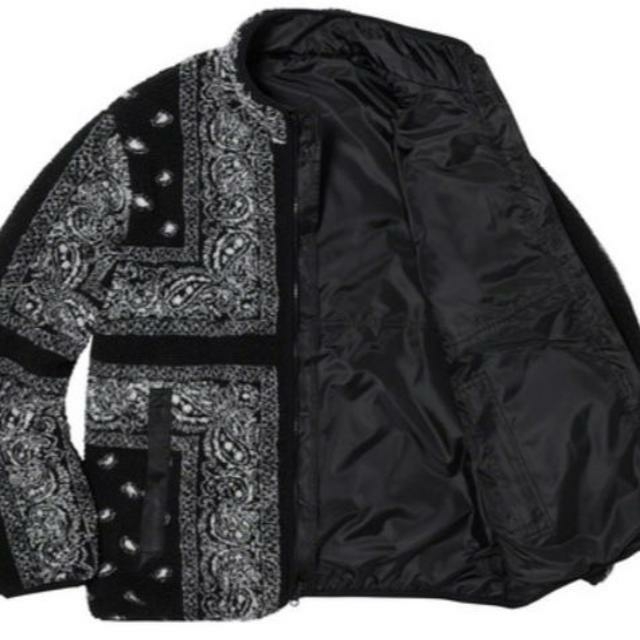 Reversible Bandana Fleece Jacket Black M 1