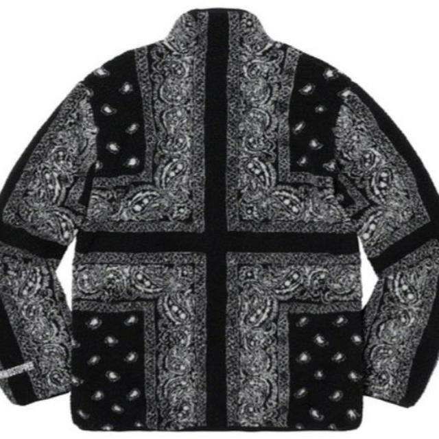 Reversible Bandana Fleece Jacket Black M 2