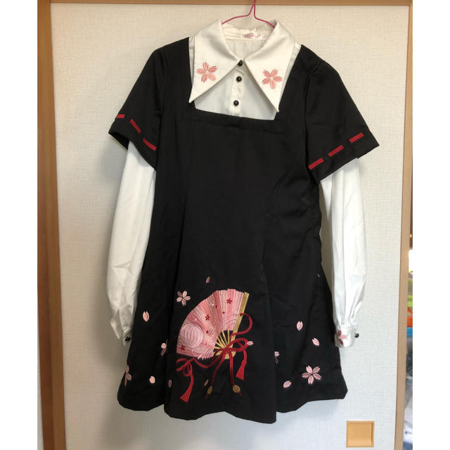 To Alice(トゥアリス)のTo Alice♡レイヤード風和風桜ワンピース 新品未使用 レディースのワンピース(ミニワンピース)の商品写真