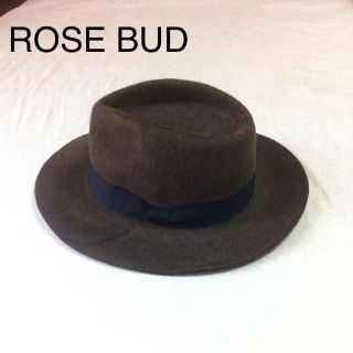 ローズバッド(ROSE BUD)のローズバッド☆中折れウールHAT 美品(ハット)