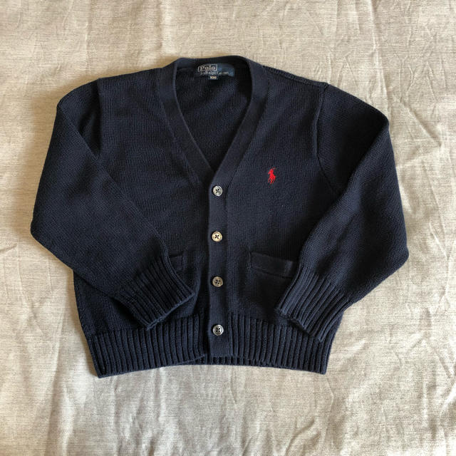 POLO RALPH LAUREN(ポロラルフローレン)の紺色カーディガン キッズ/ベビー/マタニティのキッズ服男の子用(90cm~)(カーディガン)の商品写真