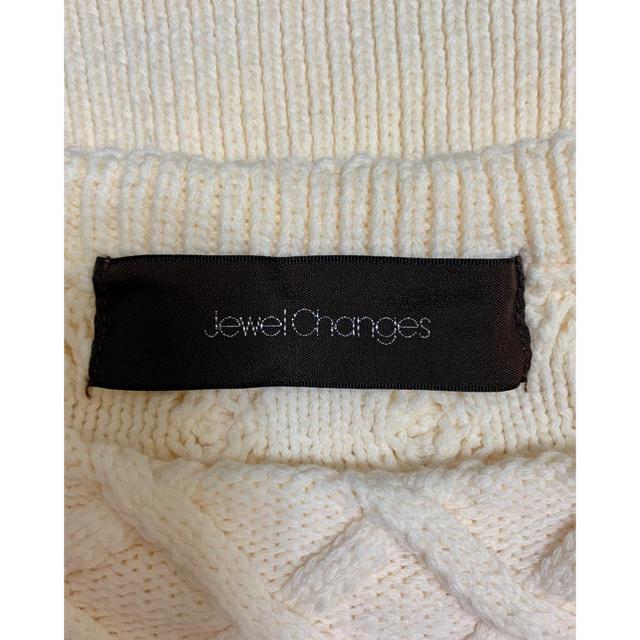 Jewel Changes(ジュエルチェンジズ)のJewel Changes ユナイテッドアローズ ノースリーブ ニット ベスト  レディースのトップス(ニット/セーター)の商品写真