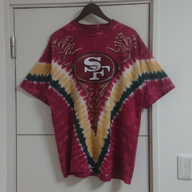 タイダイTシャツ NFLアメフト 49ers USA古着 ビッグシルエット メンズのトップス(Tシャツ/カットソー(半袖/袖なし))の商品写真