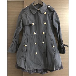 モンクレール(MONCLER)のMONCLER モンクレールトレンチDURENETTE ネイビー(トレンチコート)