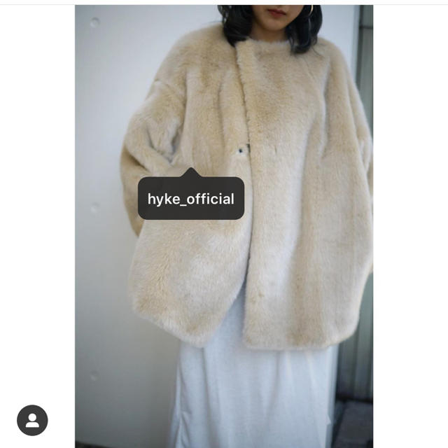 hyke フェイクファーリバーシブル ショートコート 2019/AW | www