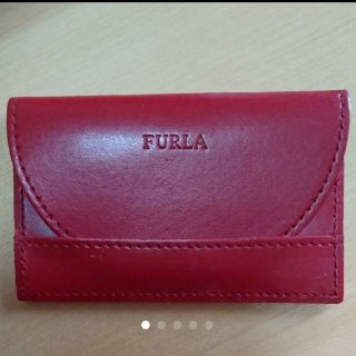 フルラ(Furla)の◇フルラ◇ カードケース(赤)(名刺入れ/定期入れ)