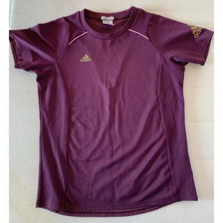 アディダス(adidas)のadidas 濃パープルTシャツ(ウェア)