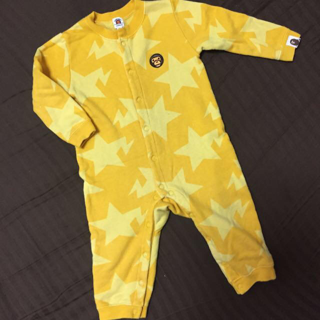 A BATHING APE(アベイシングエイプ)のBAPE KIDS 80  キッズ/ベビー/マタニティのベビー服(~85cm)(カバーオール)の商品写真