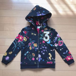 ザラキッズ(ZARA KIDS)のZara Girls＊花柄パーカー116cm(ジャケット/上着)