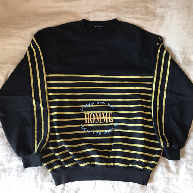 BALENCIAGA HOMME sweat shirt ボーダー スウェット