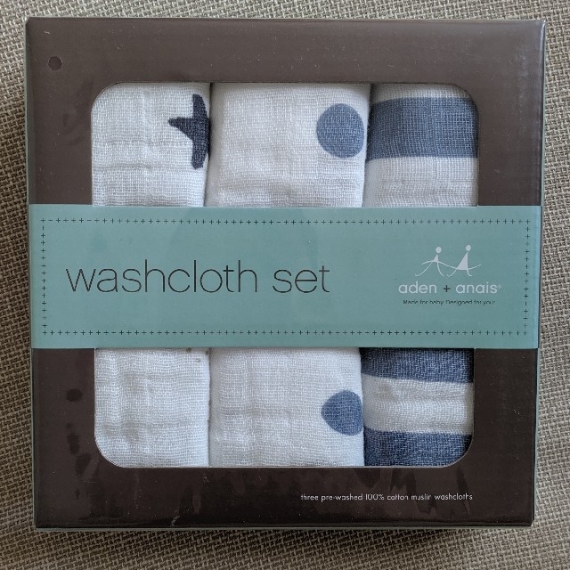 aden+anais(エイデンアンドアネイ)のaden+anais washcloth set キッズ/ベビー/マタニティのキッズ/ベビー/マタニティ その他(その他)の商品写真