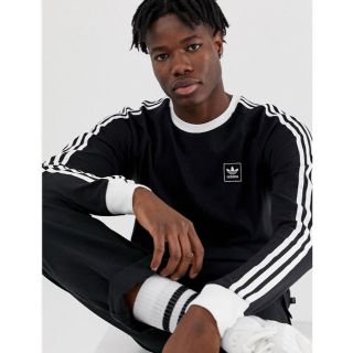 アディダス(adidas)の【Mサイズ】adidas アディダス カリフォルニア ロングスリーブ ブラック(Tシャツ/カットソー(七分/長袖))