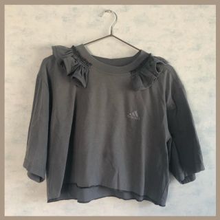 アディダス(adidas)のadidas 古着 リメイクTシャツ(Tシャツ(半袖/袖なし))