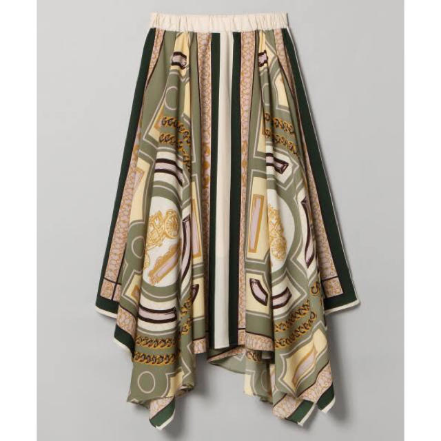 JEANASIS(ジーナシス)のアソートスカーフアシメスカート レディースのスカート(ひざ丈スカート)の商品写真