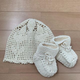 専用MARKS&WEB ニューボーンフォト ニット帽 靴下