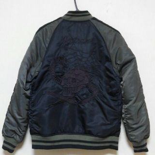 ALPHA INDUSTRIES - アルファ MA-1×スーベニア スカジャン 【☆スカル ...