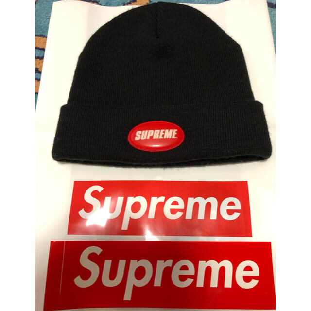 Supreme 18ss Rubber Patch Beanie