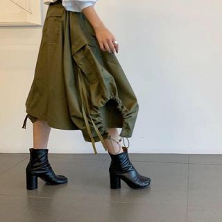 ハイク(HYKE)のHYKE M-51  SHELL SKIRT 雑誌掲載 完売品 未着用 タグ付き(ひざ丈スカート)