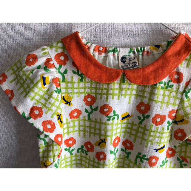 Petit jam(プチジャム)のpetit jam 130丸襟チュニック 1回使用 USED キッズ/ベビー/マタニティのキッズ服女の子用(90cm~)(ワンピース)の商品写真