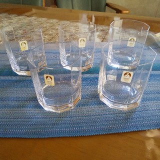 トウヨウササキガラス(東洋佐々木ガラス)のクリスタルロックグラス5客(グラス/カップ)