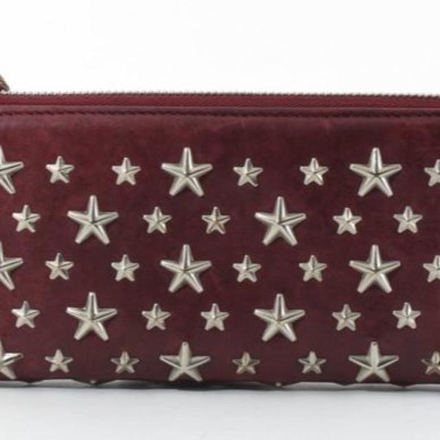 ジミーチュウ スタッズ 星 スター レザー 長財布 正規品 - 財布