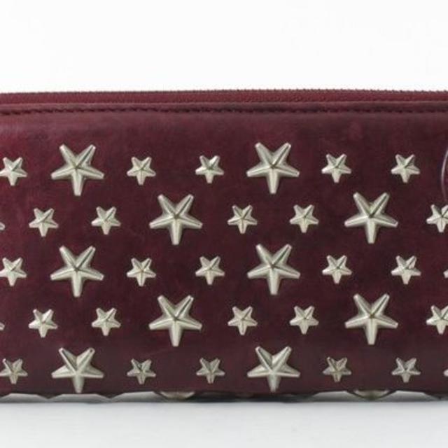 ジミーチュウ スタッズ 星 スター レザー 長財布 正規品 - 財布