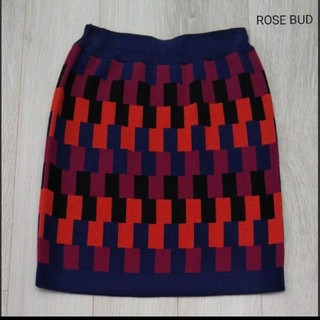ローズバッド(ROSE BUD)の【ROSE BUD】ニットスカート(ミニスカート)
