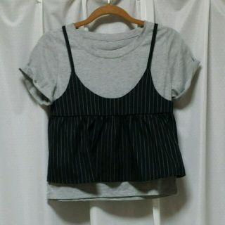 レトロガール(RETRO GIRL)のストライプキャミセット(Tシャツ(半袖/袖なし))