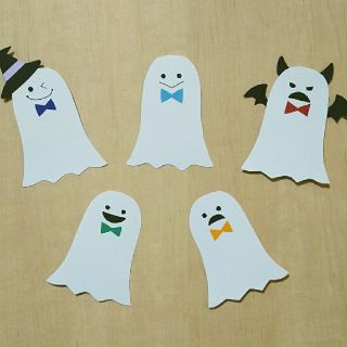 ハロウィンおばけメッセージカード*11枚セット(カード/レター/ラッピング)