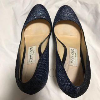 ジミーチュウ(JIMMY CHOO)の期間限定ジミーチュウ キラキラデニム地 パンプス 37h 7777円→5200円(ハイヒール/パンプス)