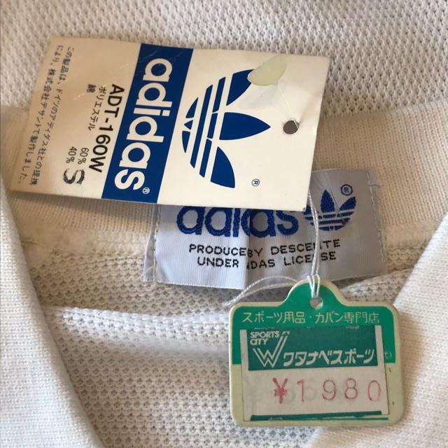 adidas(アディダス)のadidas ポロシャツ デッドストック  70's ヴィンテージ フラッシャー メンズのトップス(Tシャツ/カットソー(半袖/袖なし))の商品写真