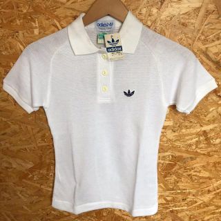 アディダス(adidas)のadidas ポロシャツ デッドストック  70's ヴィンテージ フラッシャー(Tシャツ/カットソー(半袖/袖なし))