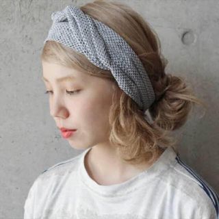 ノートエシロンス(note et silence)の＊caph  メッシュ ヘアバンド＊(ヘアバンド)