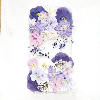 押し花ケース オーダー iPhoneケース(スマホケース)