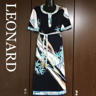 レオナール(LEONARD)のお値下げ LEONARD Aラインワンピース(ひざ丈ワンピース)