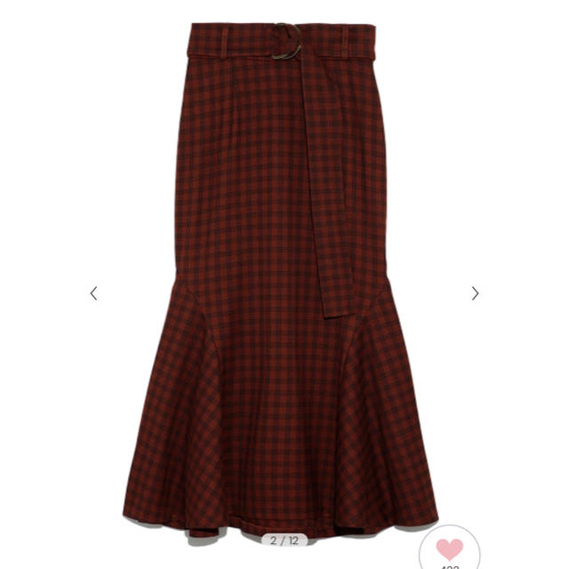 SNIDEL(スナイデル)のチェックマーメイドスカート レディースのスカート(ロングスカート)の商品写真