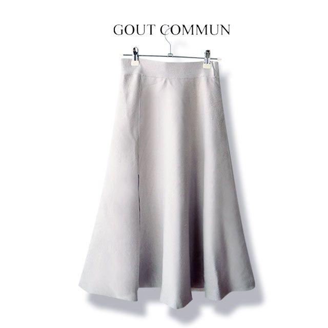 GOUT COMMUN(グーコミューン)のGOUT COMMUN 秋冬♡ ラップ フレアスカート ♡ グーコミューン レディースのスカート(ひざ丈スカート)の商品写真