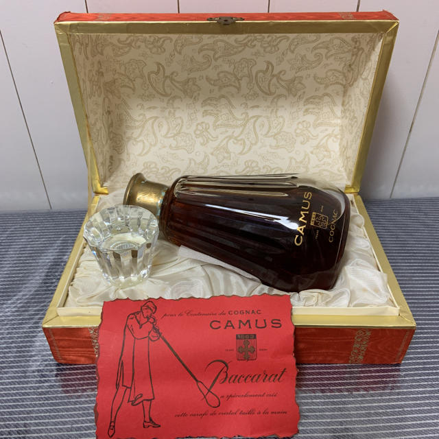 Baccarat(バカラ)の未開栓 箱付 カミュ CAMUS 1863 COGNAC バカラ クリスタル 食品/飲料/酒の酒(ブランデー)の商品写真