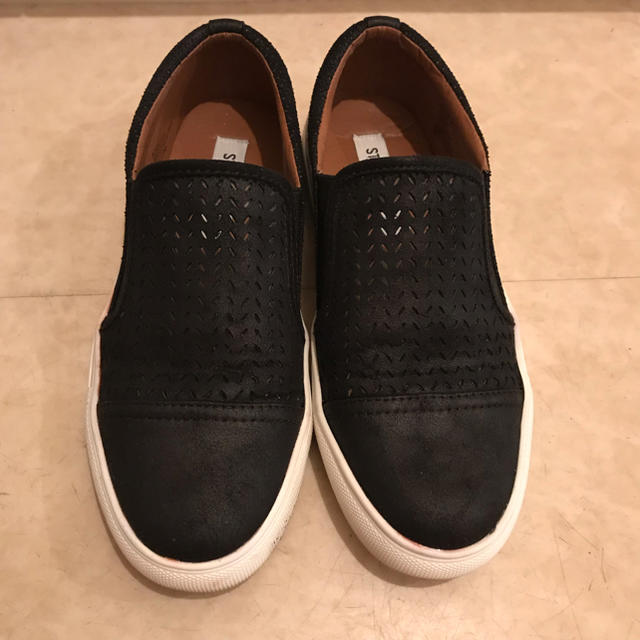 Steve Madden レザースリッポン 黒 7