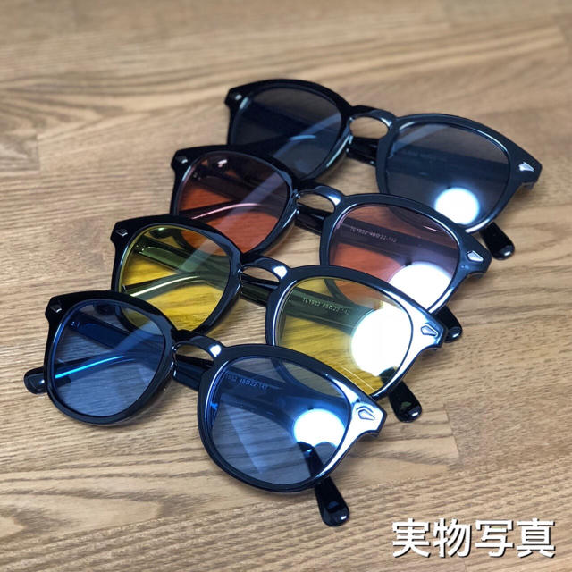 ✨レッド・赤✨サングラス カラーレンズ✨ ボストン型の通販 by ✨レッド・赤✨サングラス カラーレンズ✨ ボストン型の通販 by