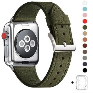 アップルウォッチ(Apple Watch)のApple Watch用 レザーバンド     アップルウォッチ用42 44mm(その他)