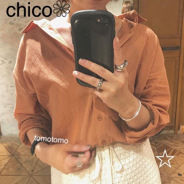 who's who Chico(フーズフーチコ)の新品❁﻿フーズフーチコ 裾ドロストシャツ レディースのトップス(シャツ/ブラウス(長袖/七分))の商品写真