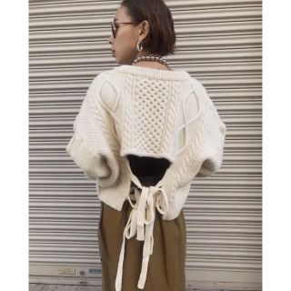 アメリヴィンテージ(Ameri VINTAGE)の【Ameri Vintage】RIBBON CABLE MINI KNIT(ニット/セーター)